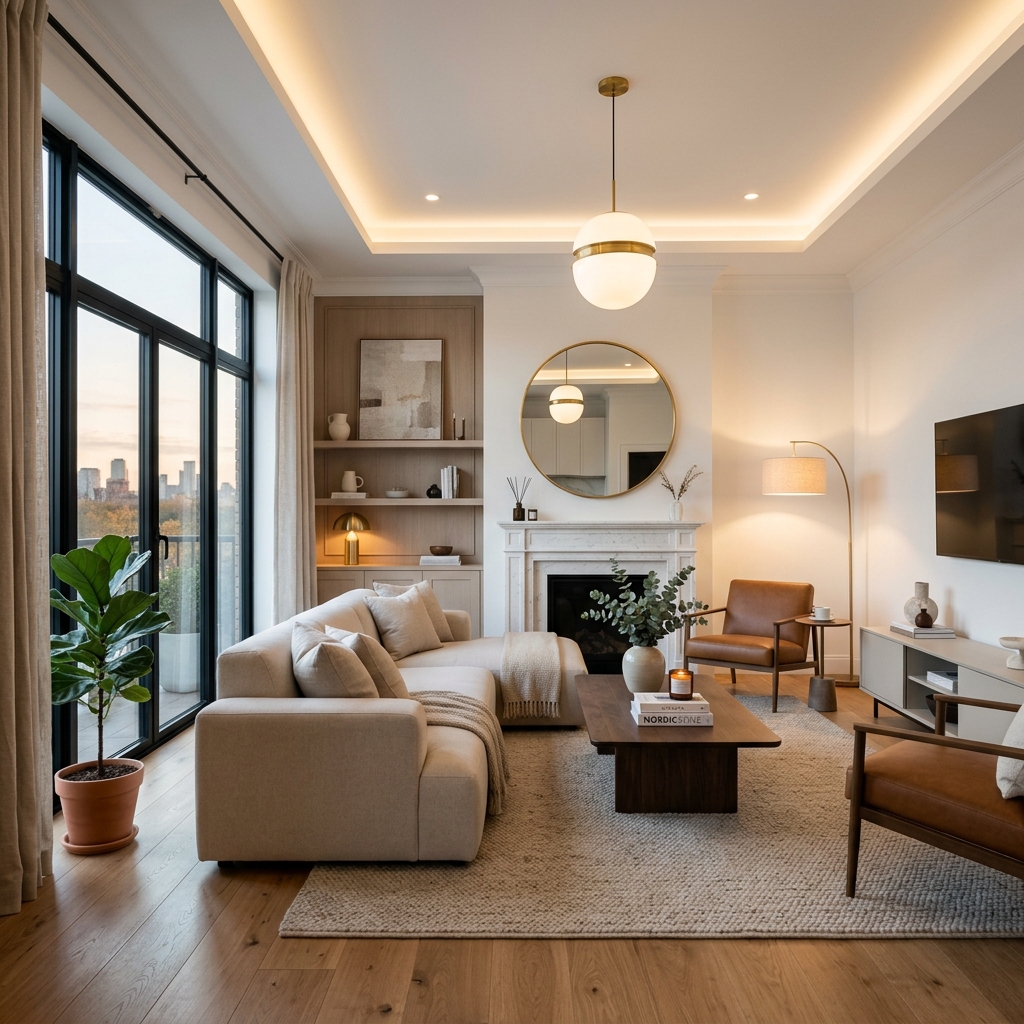 Apartamento reformado com decoração elegante