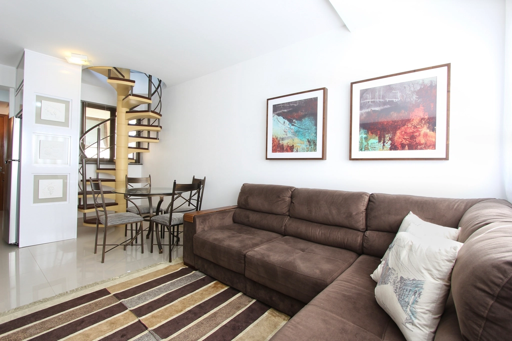APARTAMENTO COPACABANA 4 - Sala de estar e jantar