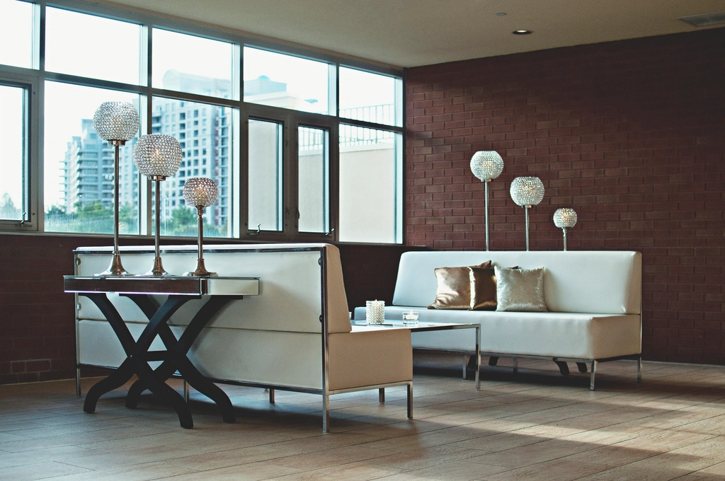 LOFT FLAMENGO - Living com tijolo aparente